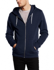 New Look Men's Basic Zip Through Long Sleeve Hoodie